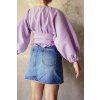 Puff wrap top marshmallow