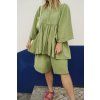 Nazaré babydoll top / green