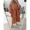 Nazaré babydoll top / terakota